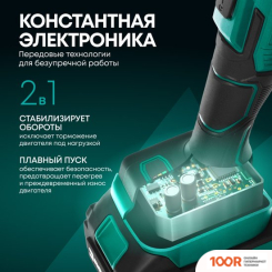 Угловая шлифмашина Rokodil SPARK PRO (С 1-ИМ АКБ, КЕЙС) (395328)
