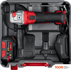 Угловая шлифмашина Зубр УШМ-18-125-41 (С АКБ, КЕЙС) (294048)