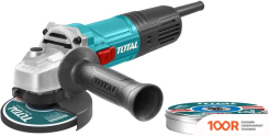 Угловая шлифмашина Total TG109125565 (С КОМПЛЕКТОМ ОТРЕЗНЫХ ДИСКОВ TAC2211255) (293874)