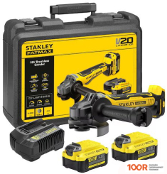 Угловая шлифмашина Stanley SFMCG700M2K (С 2-МЯ АКБ, КЕЙС) (293817)