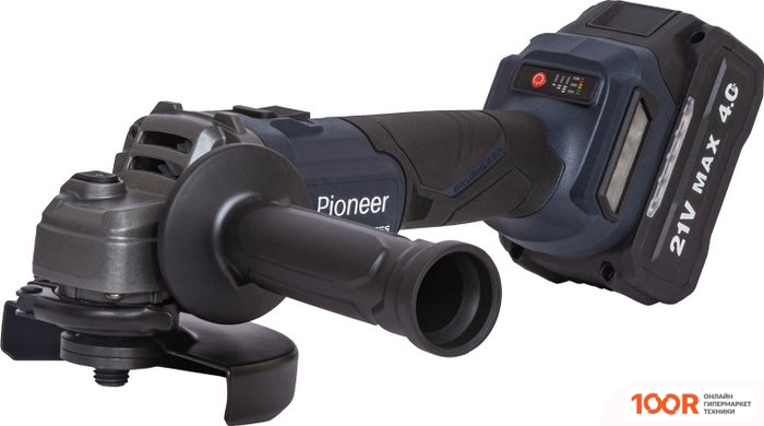 Угловая шлифмашина Pioneer Tools AG-E20V-125-01B (С 1-ИМ АКБ, КЕЙС) (293760)
