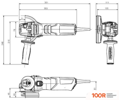 Угловая шлифмашина Metabo W 9-125 QUICK 600374500 (С КЕЙСОМ) (293597)