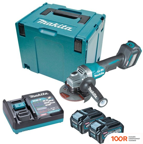 Угловая шлифмашина Makita GA029GM201 (С 2-МЯ АКБ, КЕЙС) (293513)