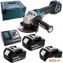 Угловая шлифмашина Makita DGA513RT3J (С 3-МЯ АКБ, КЕЙС) (293485)