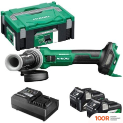 Угловая шлифмашина Hikoki G3613DE WQZ (С 2-МЯ АКБ, КЕЙС) (293382)