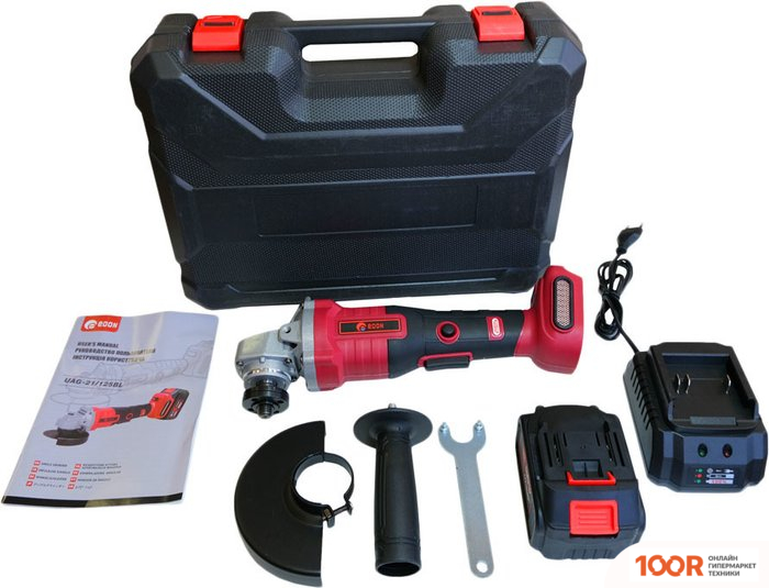 Угловая шлифмашина Edon UAG-21/125BL ( С 1-ИМ АКБ) (293219)