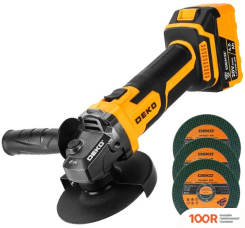 Угловая шлифмашина Deko DKAG20Q1YS5 (С 1-ИМ АКБ) (293102)