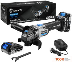 Угловая шлифмашина Deko DKAG20 SET (С 2-МЯ АКБ) (293097)