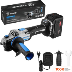 Угловая шлифмашина Deko DKAG20 PRO 085-1073 (С 1-ИМ АКБ) (293096)