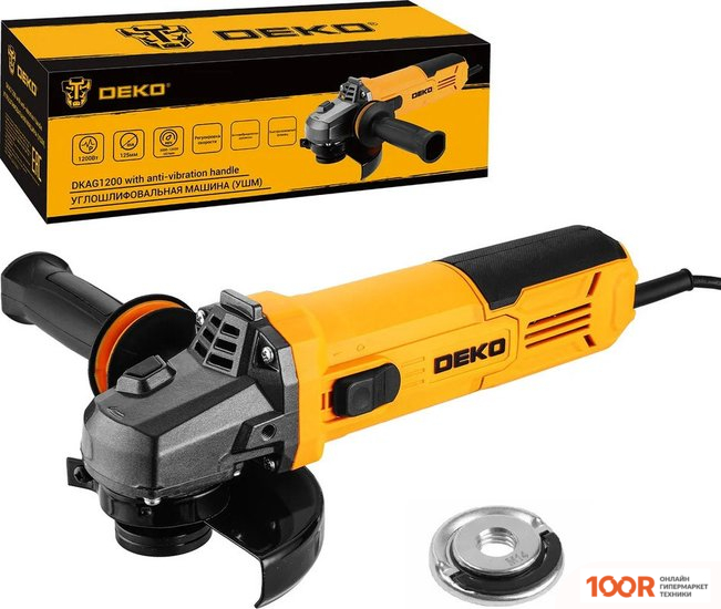 Угловая шлифмашина Deko DKAG1200 085-1008 (293083)