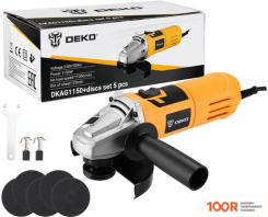Угловая шлифмашина Deko DKAG1150 SET (293082)