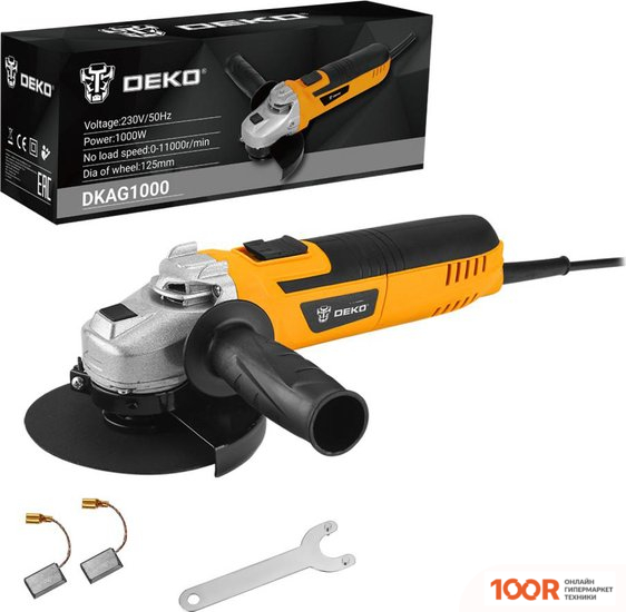 Угловая шлифмашина Deko DKAG1000 063-4296 (293079)