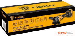 Угловая шлифмашина Deko DKAG-125 083-1064 (С 2-МЯ АКБ) (293078)