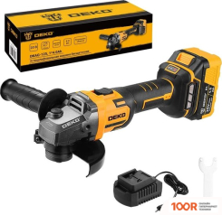 Угловая шлифмашина Deko DKAG-125 083-1063 (С 1-ИМ АКБ) (293077)