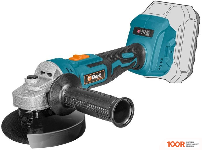 Угловая шлифмашина Bort BWS-21LI-R (БЕЗ АКБ) (292884)