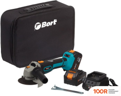Угловая шлифмашина Bort BWS-18LI-125 (С 2-МЯ АКБ) (292881)