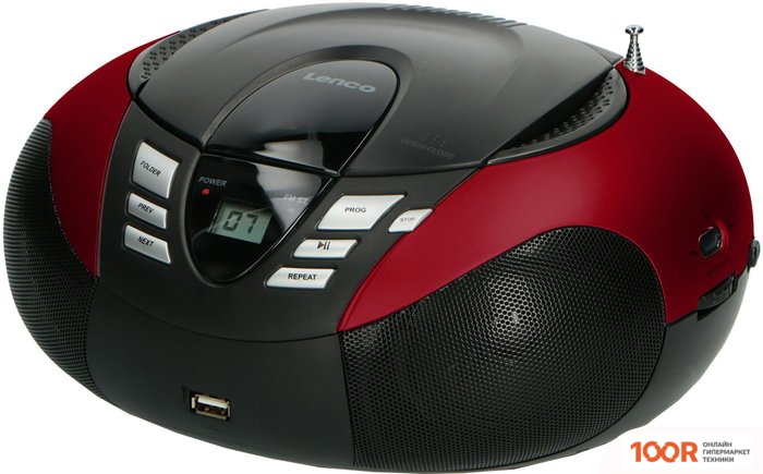Музыкальный центр Lenco SCD-37 USB (КРАСНЫЙ) (173922)