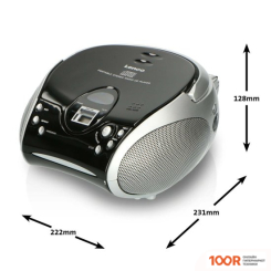 Музыкальный центр Lenco SCD-24 (ЧЕРНЫЙ/СЕРЕБРИСТЫЙ) (173912)