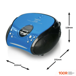 Музыкальный центр Lenco SCD-24 (СИНИЙ/ЧЕРНЫЙ) (173910)