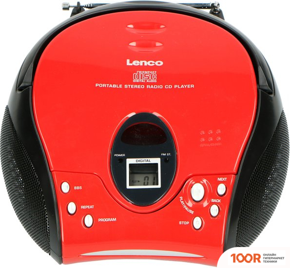 Музыкальный центр Lenco SCD-24 (КРАСНЫЙ/ЧЕРНЫЙ) (173908)