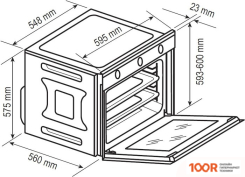 Духовой шкаф Kraft TCH-OV104DWG (47873)