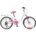 Детский велосипед Novatrack Butterfly 20 (белый/розовый, 2019) 20SH6V.BUTTERFLY.PN9