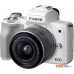 Фотоаппарат Canon EOS M50 Kit 15-45mm 2681C012 (белый)