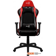 Игровое кресло AeroCool AC100 AIR (черный/красный)