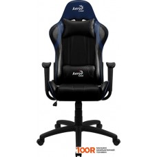 Игровое кресло AeroCool AC100 AIR (черный/синий)