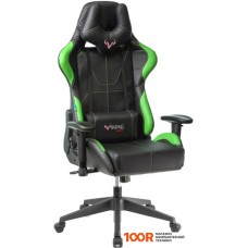 Игровое кресло Бюрократ Viking 5 Aero (черный/зеленый)