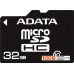 Карта памяти A-Data microSDHC (Class 10) 32GB (AUSDH32GCL10-R)