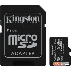 Карта памяти Kingston Canvas Select Plus microSDXC 256GB (с адаптером)
