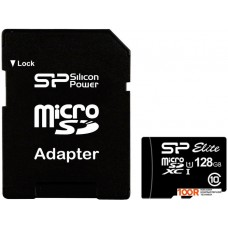 Карта памяти Silicon-Power microSDXC Elite UHS-1 (Class 10) 128GB (SP128GBSTXBU1V10SP)