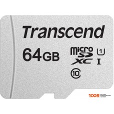 Карта памяти Transcend microSDXC 300S 64GB