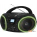 Портативная аудиосистема BBK BX150BT (черный/зеленый)