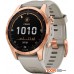 Умные часы Garmin Fenix 7S Solar 42 мм (розовое золото/песочный)