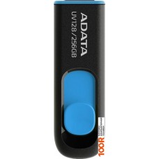 USB-флешка A-Data DashDrive UV128 256GB (черный/синий)