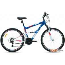 Велосипед Altair MTB FS 26 1.0 р.16 2021 (синий/красный)