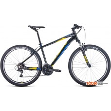 Велосипед Forward Apache 27.5 1.0 р.19 2022 (черный/желтый)
