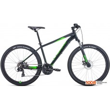 Велосипед Forward Apache 27.5 2.0 D р.15 2022 (черный матовый/зеленый)