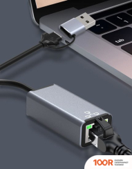 USBTOP USB TYPE-C/USB TYPE-A - RJ45 (100 МБИТ/С) (410873)