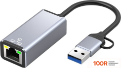 USBTOP USB TYPE-C/USB TYPE-A - RJ45 (100 МБИТ/С) (410873)