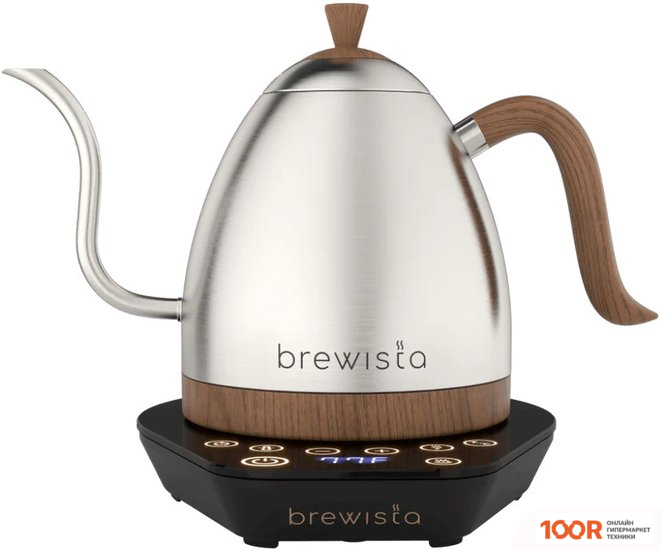 Brewista ARTISAN GOOSENECK 1Л (НЕРЖАВЕЮЩАЯ СТАЛЬ/ДЕРЕВО) (409021)