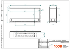 ZeFire CONTOUR ТОРЦЕВОЙ СКВОЗНОЙ 900 (ESTETIC FLAME) (408570)