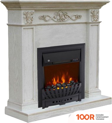 Smolcom VERONA STD-ASP С ROYAL FLAME ASPEN BLACK (БЕЛЫЙ, ПАТИНА ЗОЛОТО) (408495)