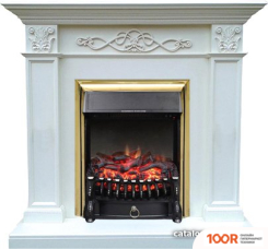 Smolcom VERONA STD-ASP С REALFLAME FOBOS-S LUX BR (БЬЯНКО БЕЛЫЙ ДУБ) (408491)