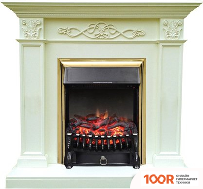 Smolcom VERONA STD-ASP С REALFLAME FOBOS-S LUX BR (БЕЛЫЙ ДУБ) (408489)