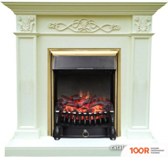 Smolcom VERONA STD-ASP С REALFLAME FOBOS-S LUX BR (БЕЛЫЙ ДУБ) (408489)