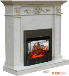 Smolcom VERONA STD-ASP С MAJESTIC FX M BLACK (БЕЛЫЙ ДУБ, ПАТИНА ЗОЛОТО) (408475)