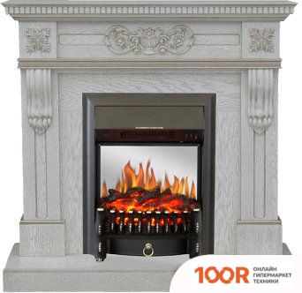 Smolcom CORSICA NEW STD-ASP С REALFLAME FOBOS-S LUX BL LT (БЕЛЫЙ ДУБ) (408020)